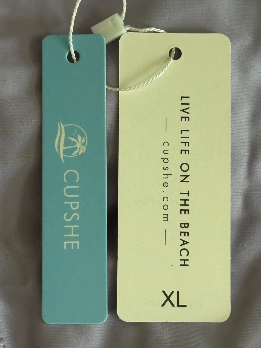 NWT Cupshe Lilac High-Waist Bikini Bottoms